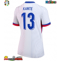 Camisa de Futebol França Kante #13 Equipamento Secundário Mulheres Europeu 2024 Manga Curta